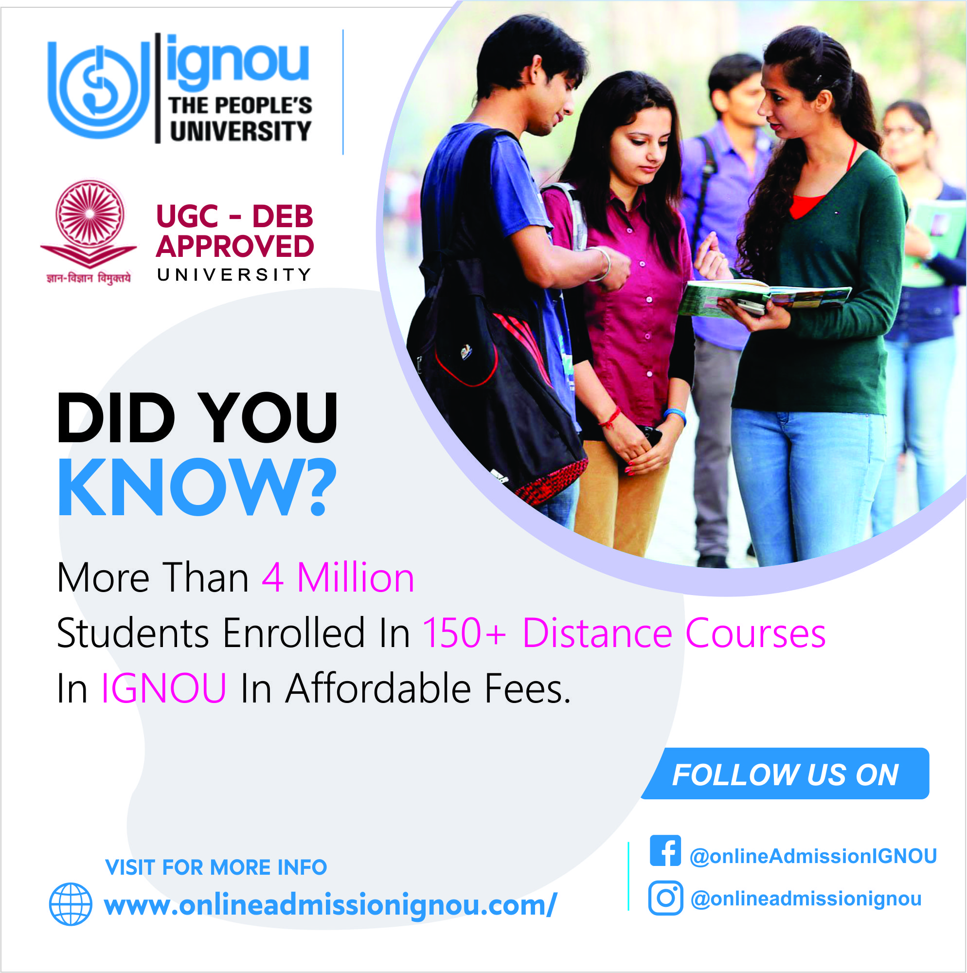 online admission IGNOU