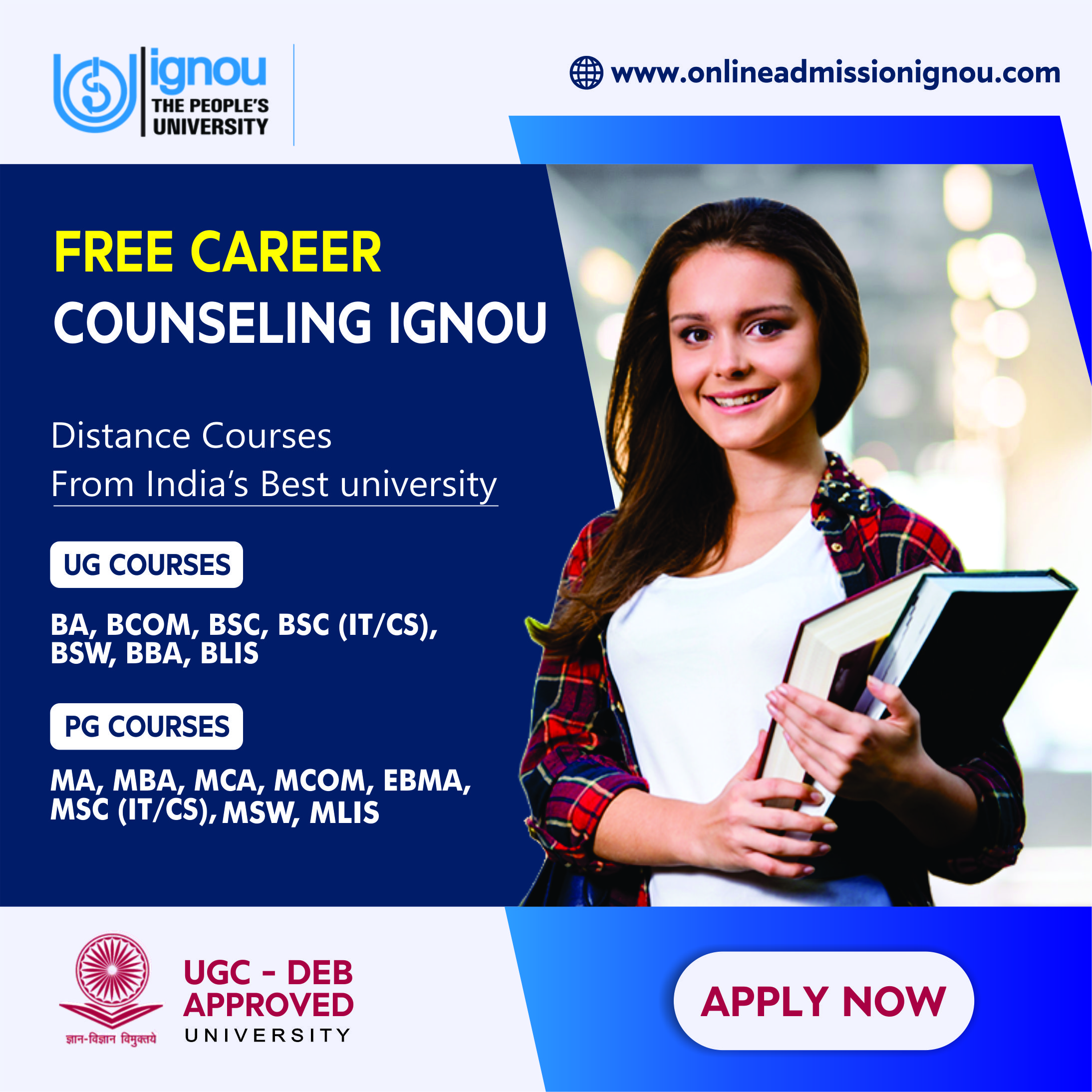 online admission ignou 2022